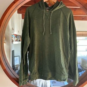 Vince green popover hoodie